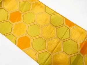 亀甲繋ぎ模様織り出し　袋帯